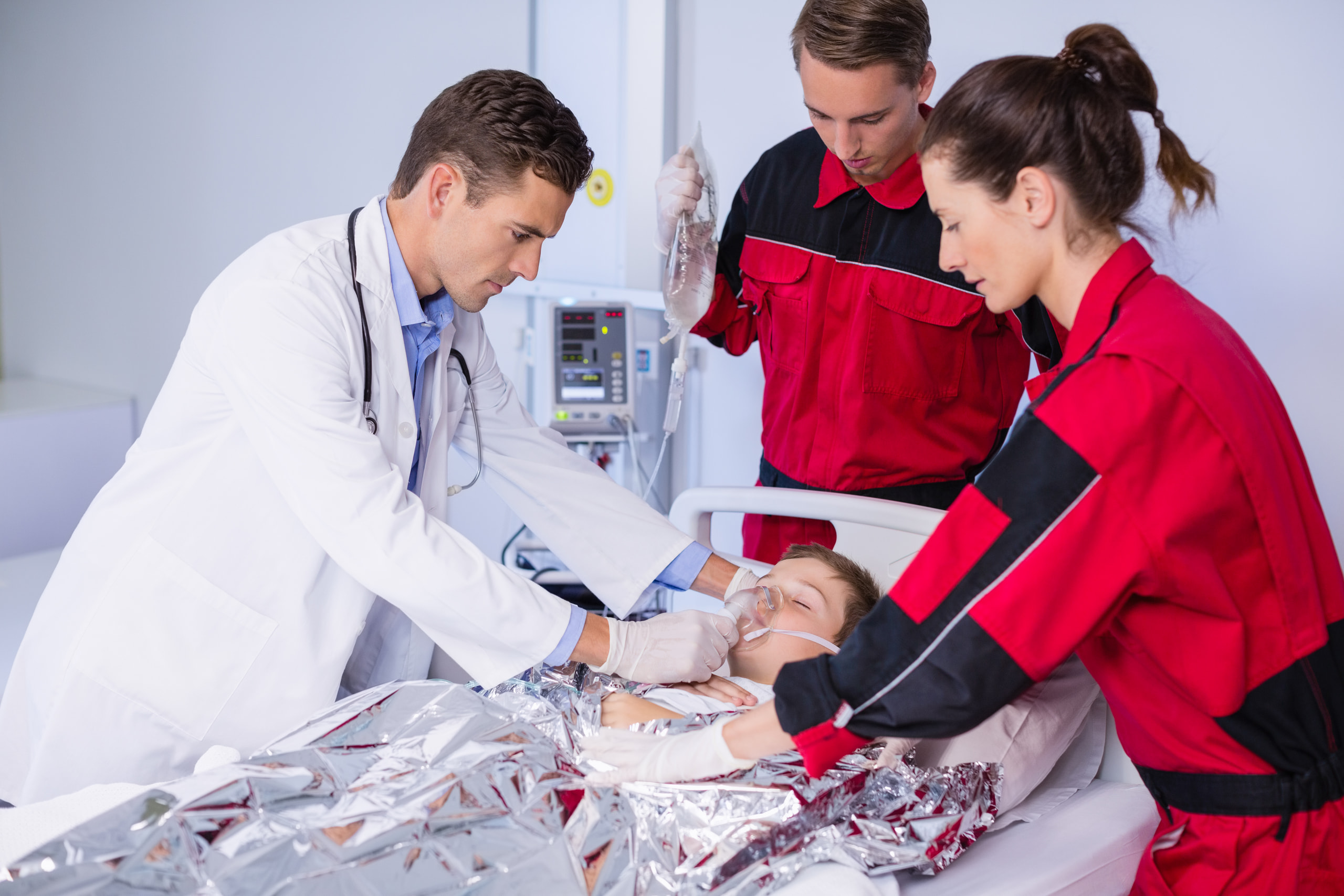 Real emergency and medical support equipment photo