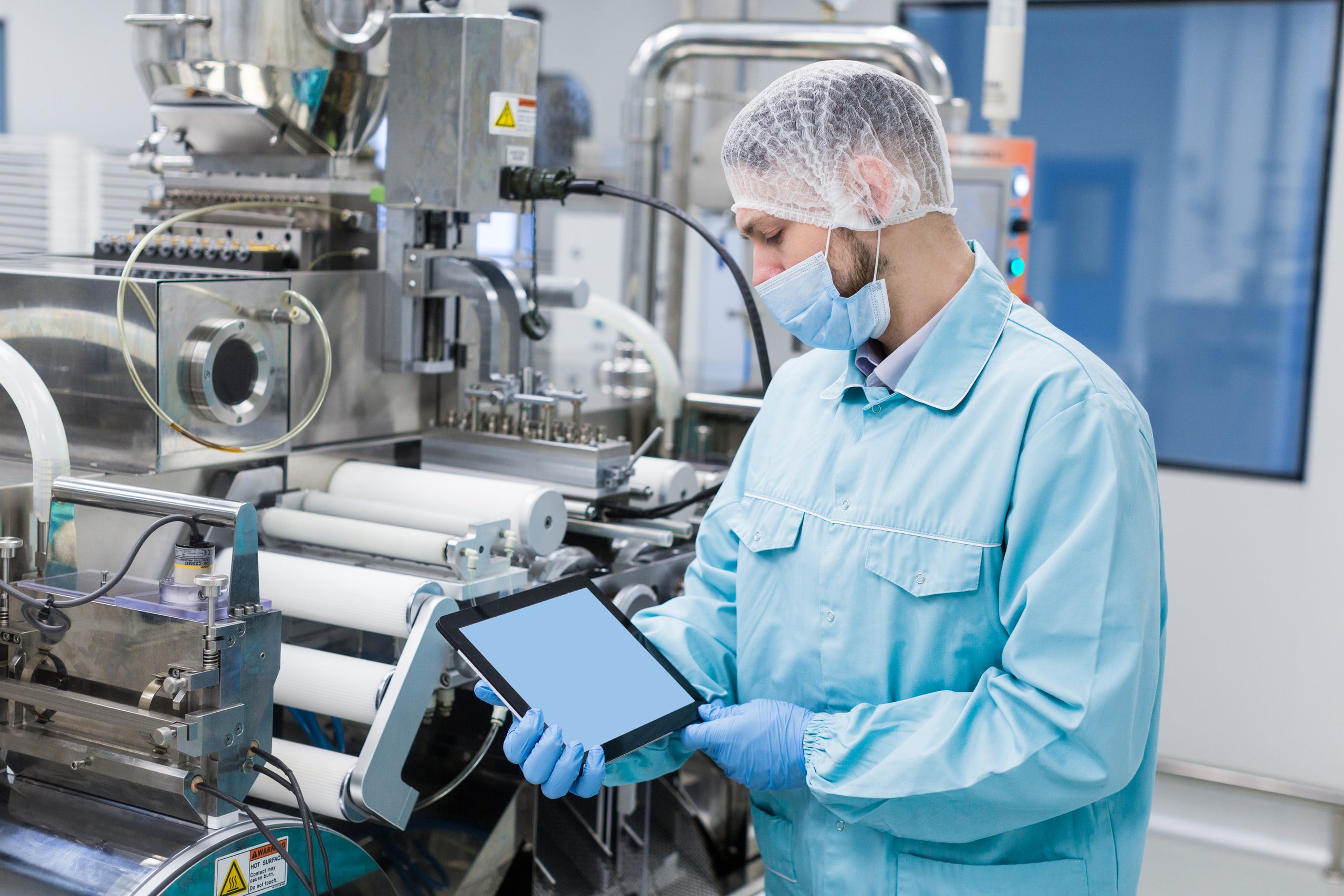 Real medical equipment used for technical support requests